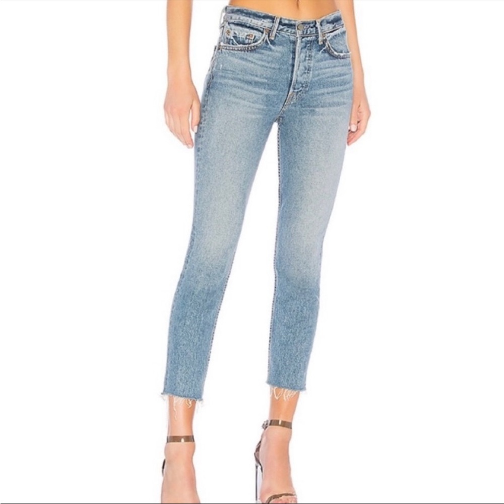 GRLFRND The Karolina High Waist Crop Skinny Jeans
